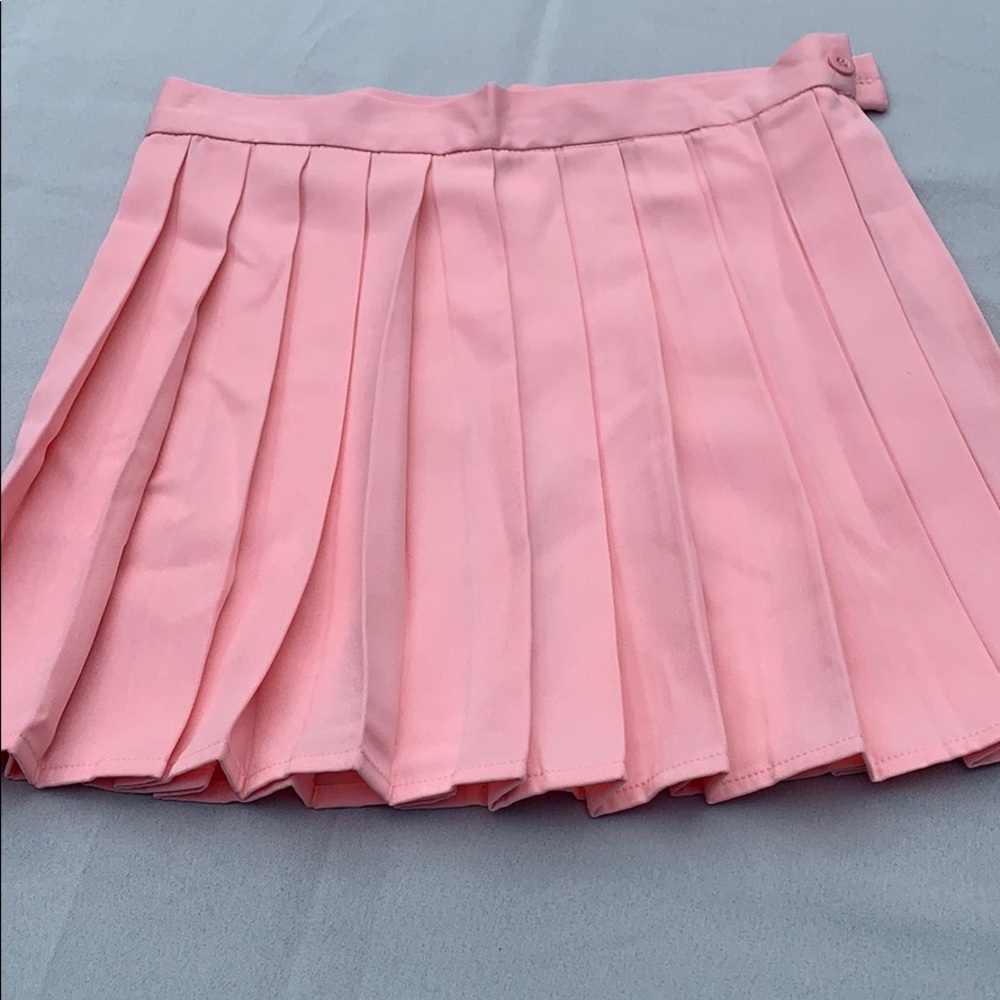 Hug Sunshine Pink Pleated Skirt
